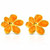 Eleni Flower Earrings – Enamel