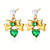 Nola Heart Bow Earrings – Pearl