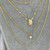 Amara Crystal Necklace – Gold