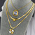 Pia Crystal Necklace – Gold