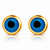 Zinnia Evil Eye Earrings – Gold