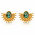 Kiara Natural Stone Earrings – Gold