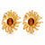 Fern Flower Earrings – Gold
