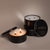 Hutwoods Vetiver, Leather & Cedarwood Black Travel Tin Candle Large 340g 50+ Hours Burn Time lifestyle image 5