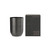 Hutwoods Vetiver, Leather & Cedarwood Matte Black Vessel Candle 375g 80+ Hours Burn Time - The Gift Company