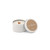 Hutwoods Leather & Oud White Travel Tin Candle Small 120g 25 Hours Burn Time - The Gift Company