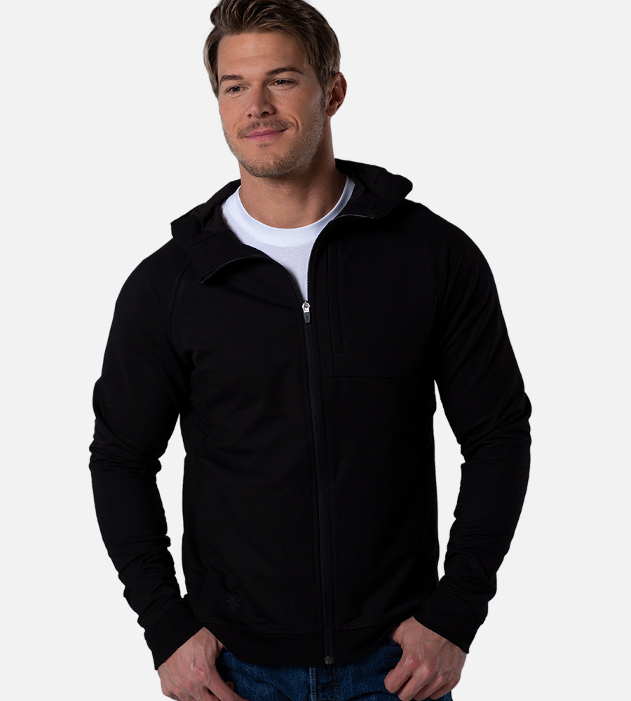 Black Zip-Up Hoodie