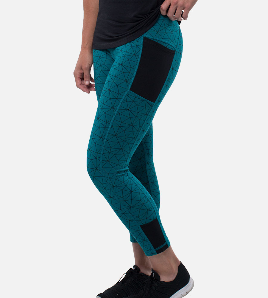 Cariloha Bamboo Pieced Athletic Cropped Legging - Provides The