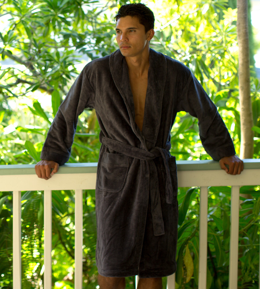 Cotton Micro Waffle Robe, Robes & Dressing Gowns