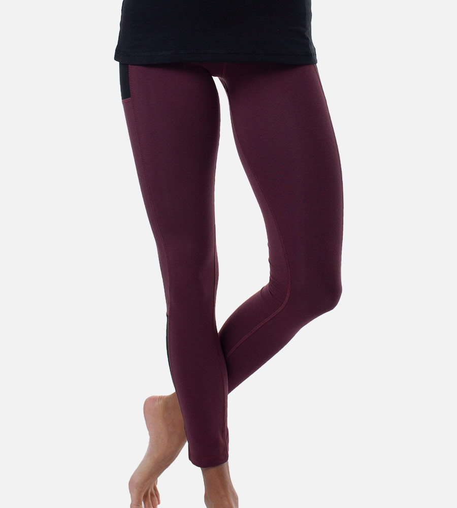 Cariloha Bamboo Pieced Athletic Cropped Legging - Provides The