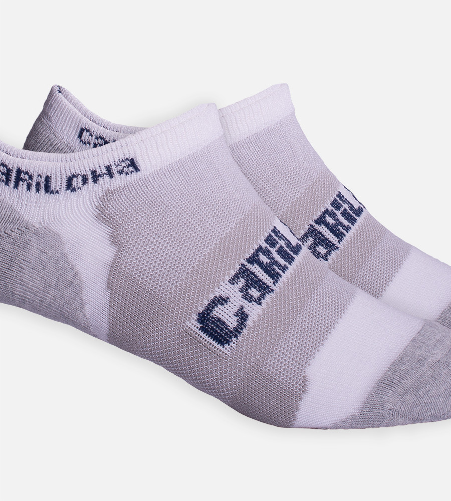 Bamboo Tab Athletic Sock - White/Orchid Bloom