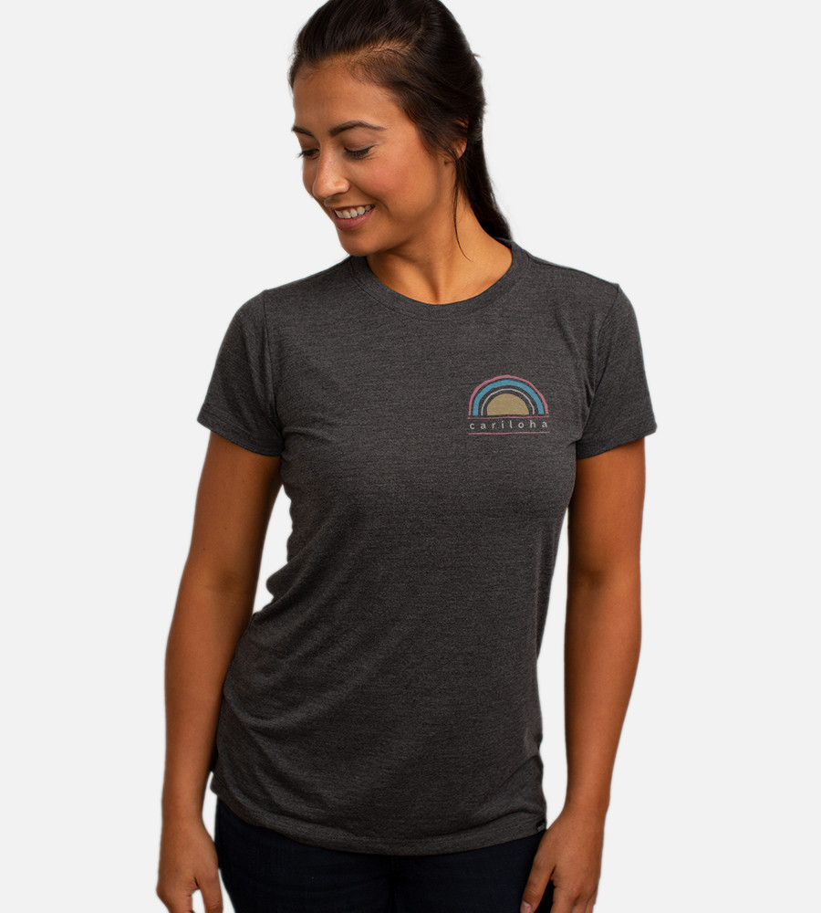 Women's Bamboo Crew Tee - Sunset 