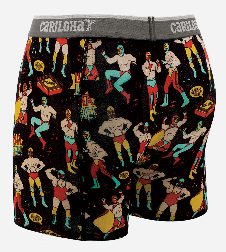 Bamboo Boxer Briefs - Lucha Libre