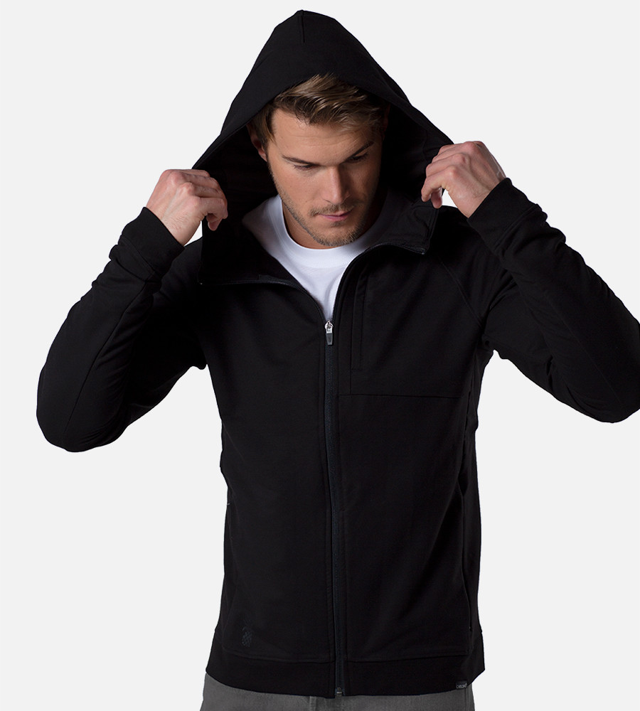 Mens hooded deals zip up sweatshirt