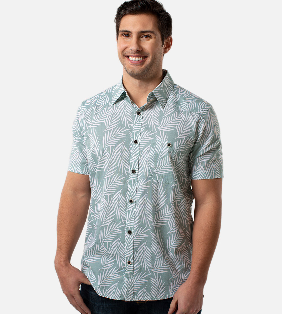 Woven button up clearance