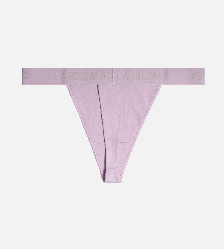 【POPPY】レースバミューダショーツ Bamboo Midrise Thong - Lilac Breeze
