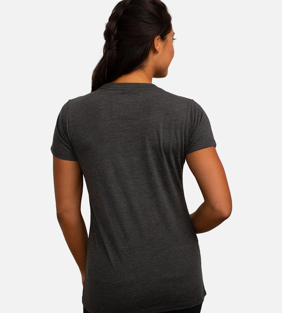 ★COVERNAT★ Cool Cotton Vacation Graphic Tee Charcoal CO250 Bamboo Crew Tee - Water Color Turtle - Charcoal Heather