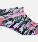 close-up Hibiscus Stripe ankle socks