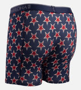 back view of boxers with texas star print