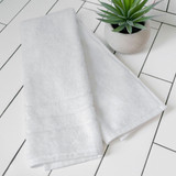 folded white hand towel