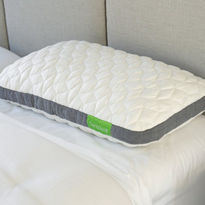Cariloha bamboo pillow in soft white