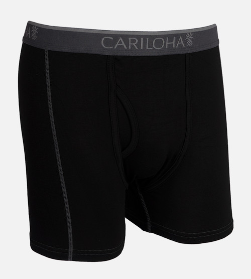 front view product shot of black boxer briefs