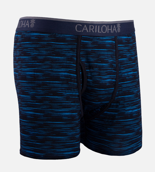 blue spacedye bamboo boxers - front