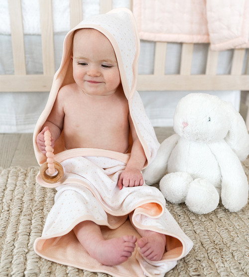 Whale Baby Hooded Towels and Washcloths Gift Bath Set