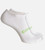 men's white and green bamboo ankle socks