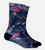 Slate Hibiscus trouser sock