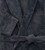 close-up on graphite bathrobe