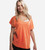 women's sunkissed coral bamboo dolman