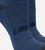 close-up on compression band middle of royal blue ankle socks