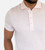 close-up on chest of light pink comfort polo