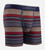 Red captain stripe bamboo boxers front