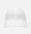 front view of white mid-profile hat