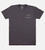 flat front view of hula silhouettes charcoal comfort crew tee