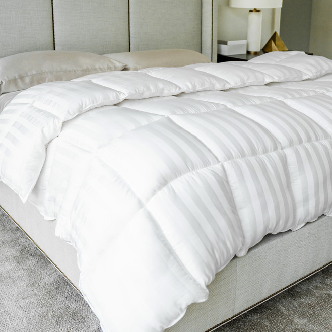 duvet comforter on a bed