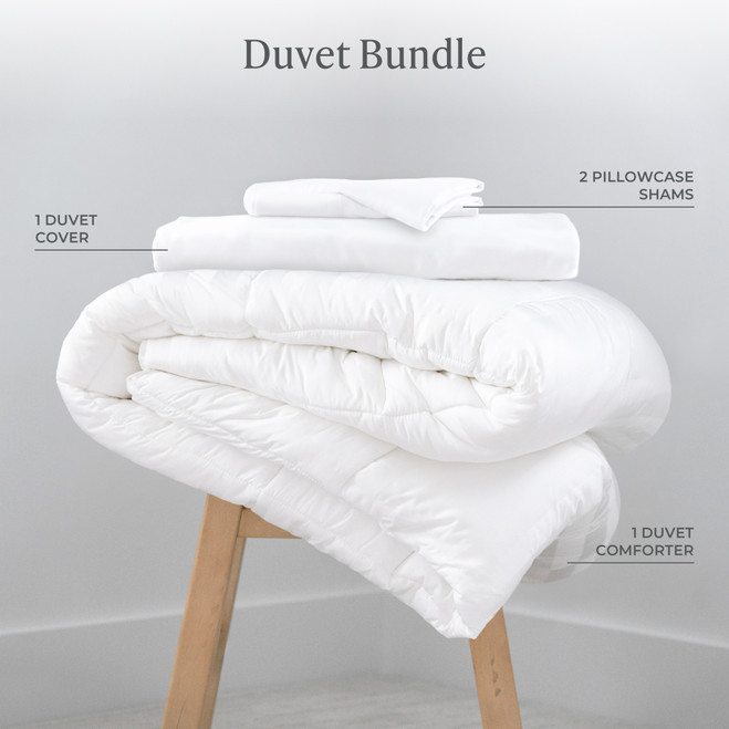 Duvet Bundle - 1 duvet cover, 2 pillowcase shams, 1 duvet comforter