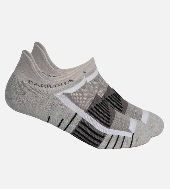 Light Heather Gray/ White tab athletic socks