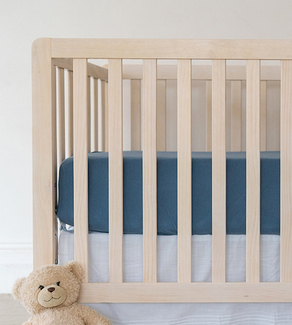 Bamboo Crib Sheet- Periwinkle