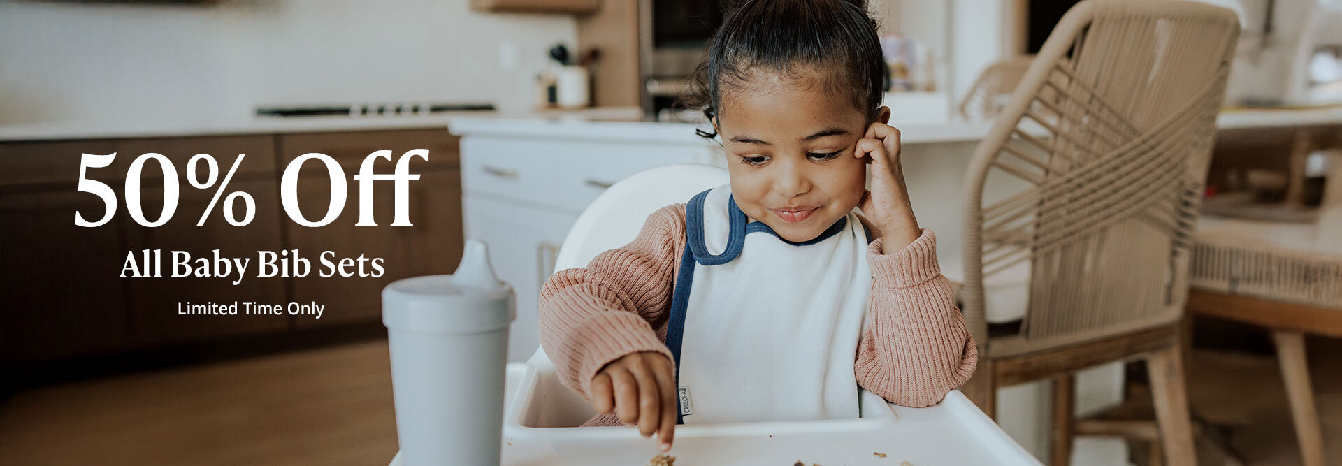 50% off all baby bib sets