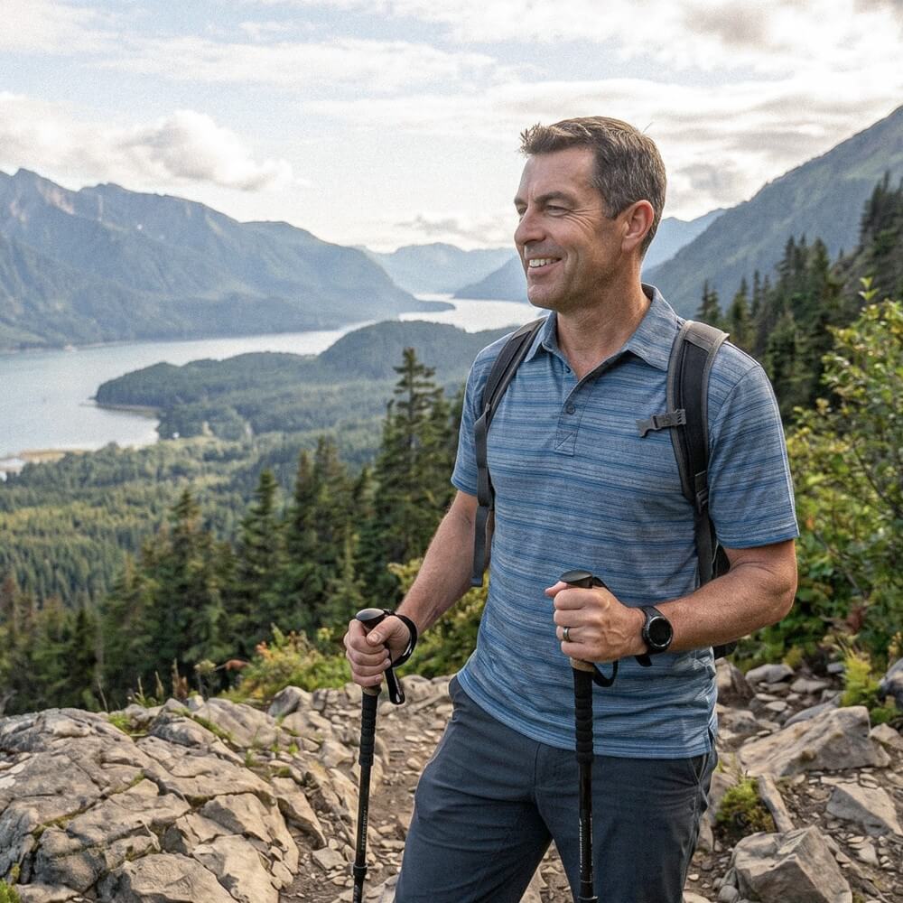 Stunning Alaskan wilderness with mountains and glaciers