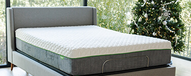 resort mattress and mattress box in a modern house