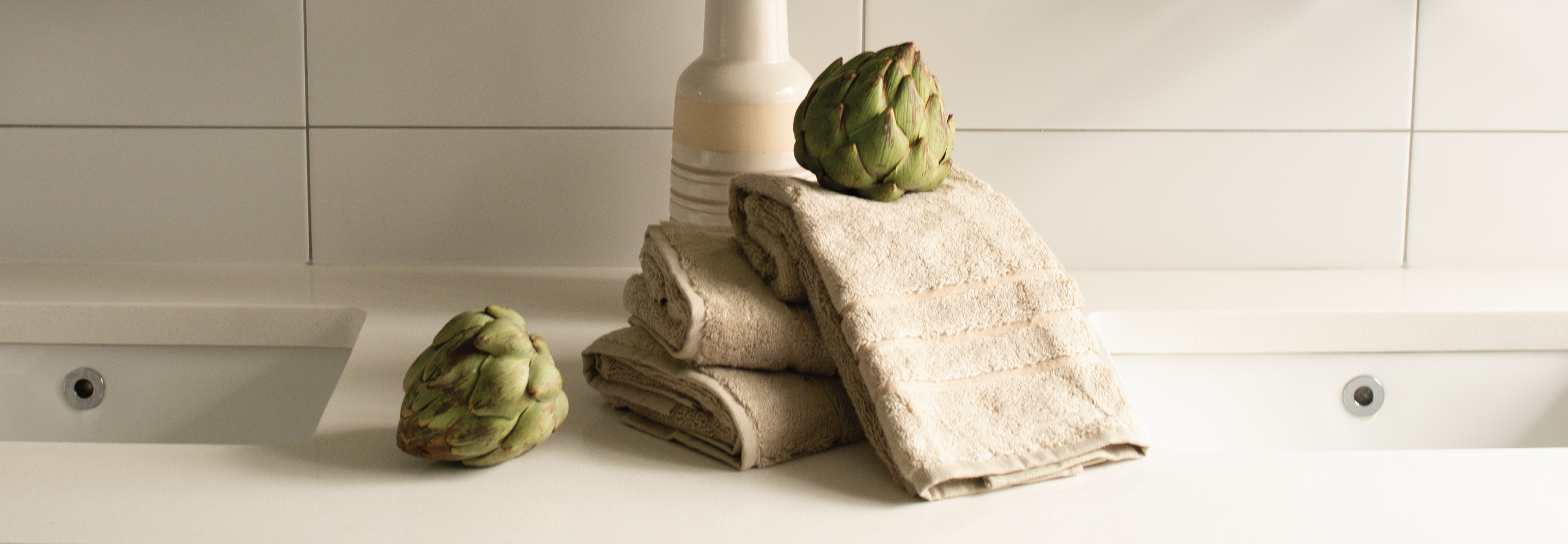 Cariloha Bamboo Hand Towel Set | White 3 PC