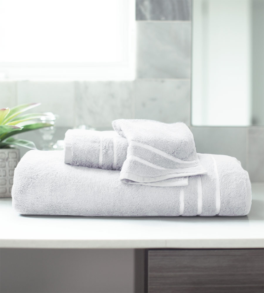 The Bamboo Collection Bath Towel 30x56 Charcoal - Diamond Towel