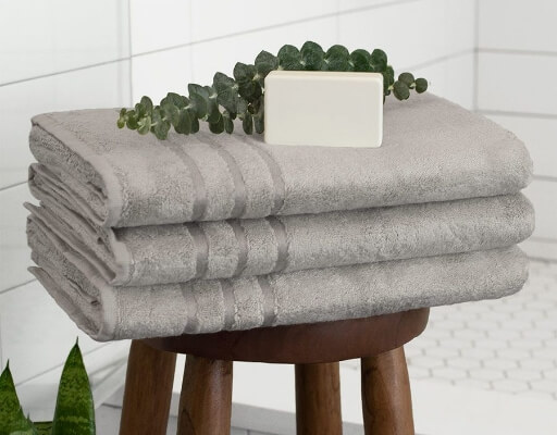 stack of bath sheets