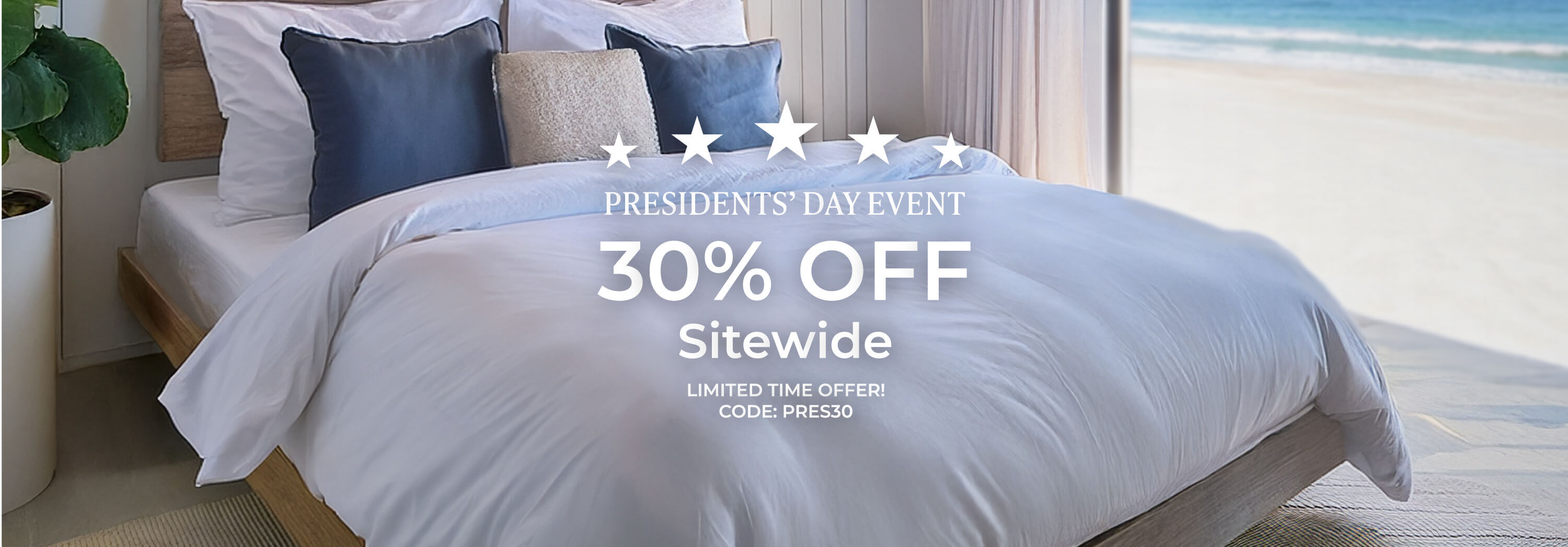 presidents day event. 30% off Site wide. Limited time offer. Code: pres30