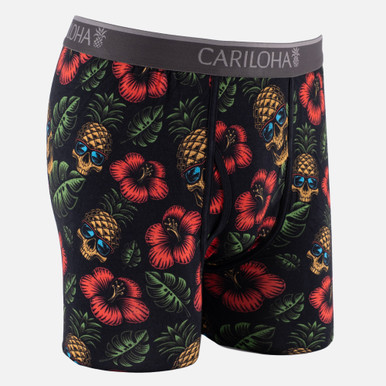 Bamboo Boxer Briefs - Pineapple Skull