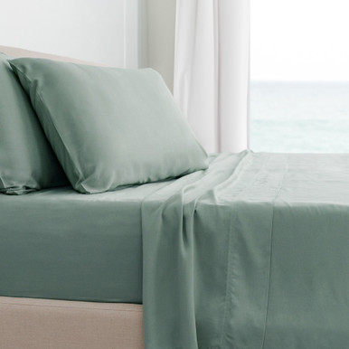 Cariloha Classic Bamboo Bed Sheet Set, Ivory, Queen